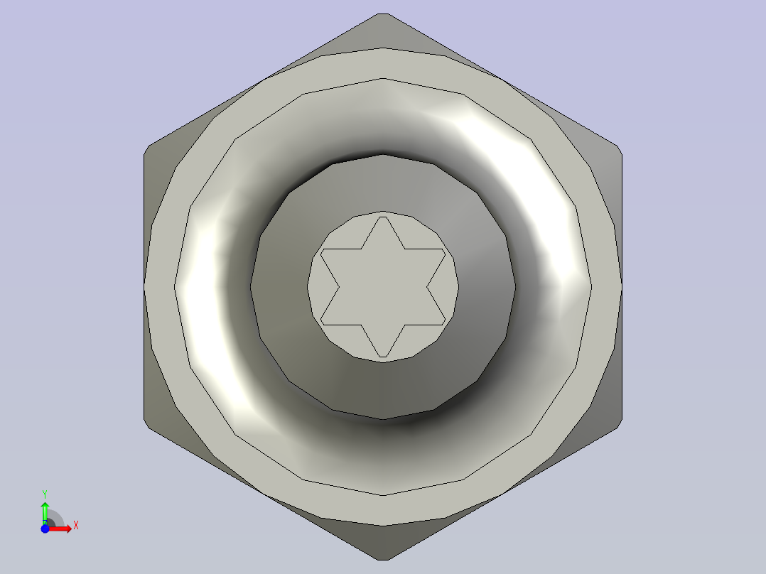 M3梅花批头-T10-120前视图