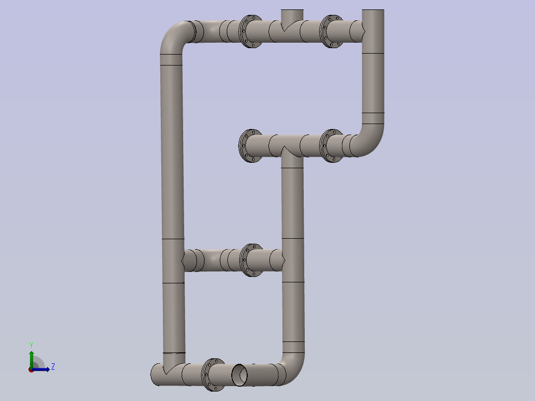 管道过滤系统左视图
