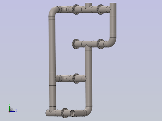 管道过滤系统左视缩略图