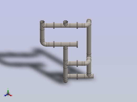 管道过滤系统正等轴测缩略图