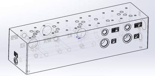 压缩站差动集成块设计（SW+CAD+说明书）缩略图