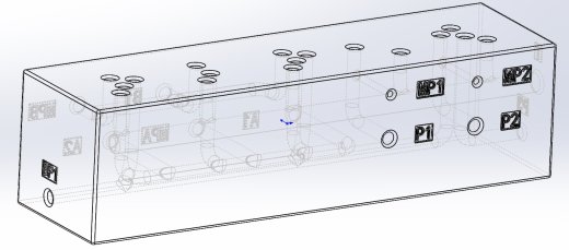 压缩站差动集成块设计（SW+CAD+说明书）缩略图