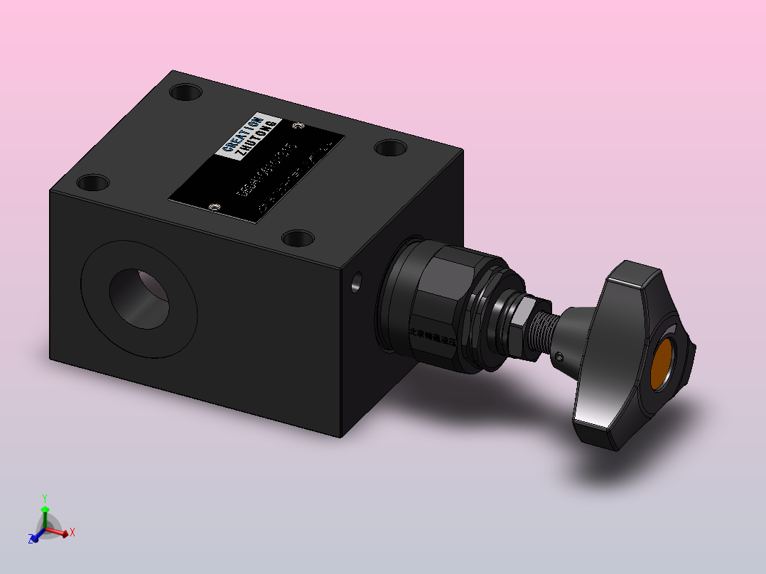 DBDH10G 直动型溢流阀主视图