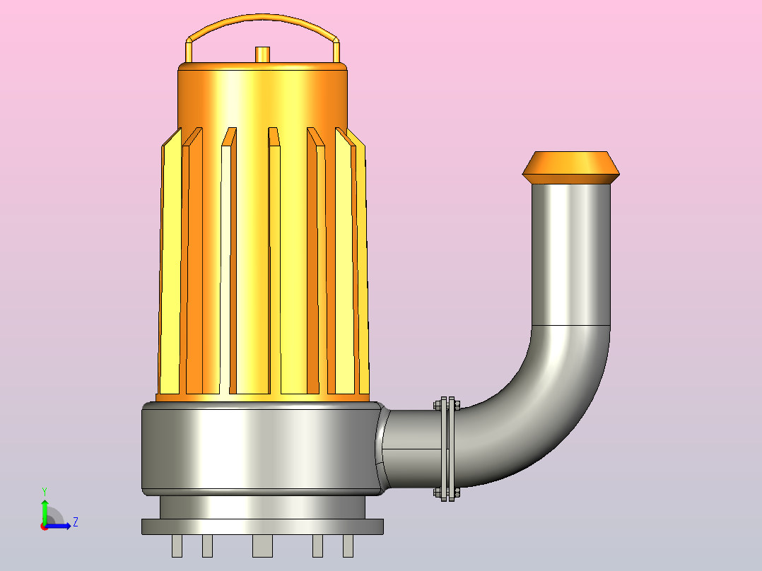 AS、AV型潜水排污泵[AS55-2CB]左视图