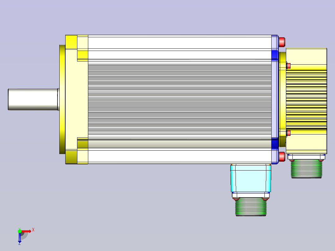 富士伺服电机 GYH302C6-TC2俯视图