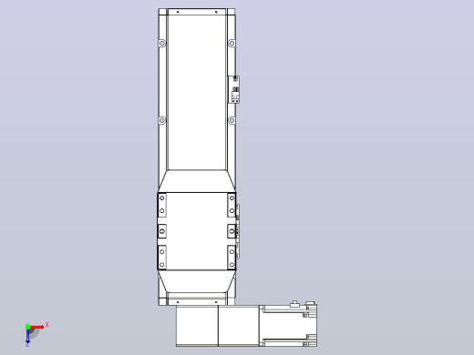 机器人皮带驱动直线轴TPA-GCB-150-P80-L250-DL-M75-N3俯视缩略图