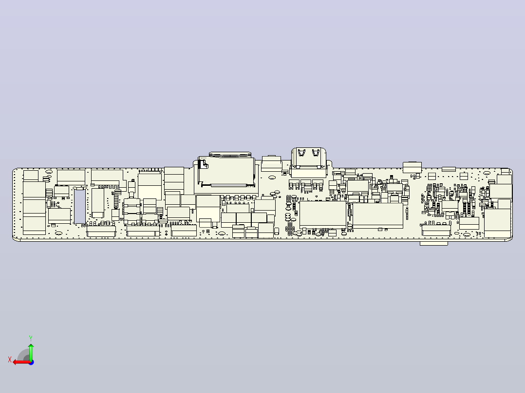 PCB模型后视图