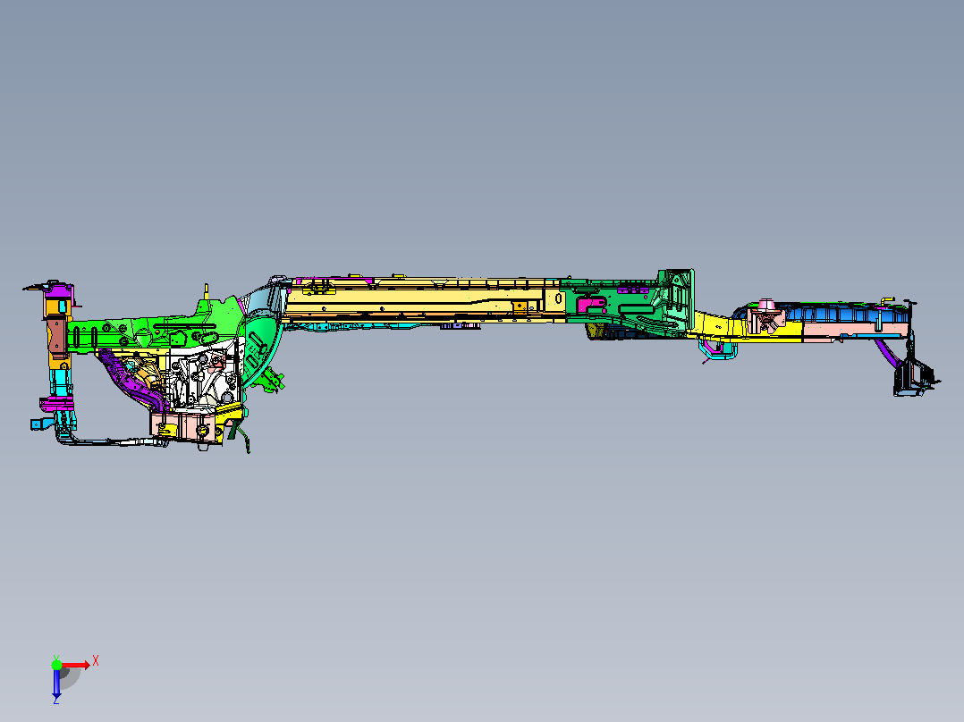 FNA5000100（白车身焊接总成）俯视图