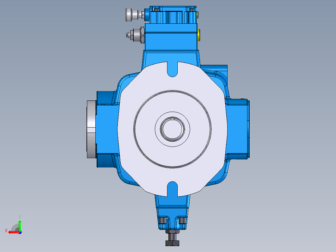 液压元件，电磁阀，泵，阀Continental Hydraulics-PVX-46or60or75B25-RF-P-5S17后视图