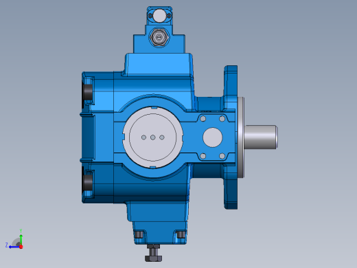 液压元件，电磁阀，泵，阀Continental Hydraulics-PVX-46or60or75B25-RF-P-5S17右视缩略图