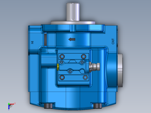 液压元件，电磁阀，泵，阀Continental Hydraulics-PVX-46or60or75B25-RF-P-5S17俯视缩略图