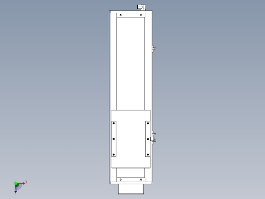 无尘螺杆滑台KCH17-BM（750W）KCH17-350-BM-750W-C4俯视缩略图