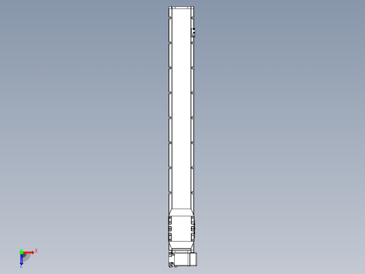 机器人皮带驱动直线轴TPA-GCB-150-P80-L1150-RP-M75-N3俯视缩略图