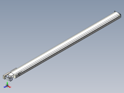 皮带直线轴半封闭可选导轨TPA-HNB-140D-120-L2300-ML-Y-P40-N3主视缩略图