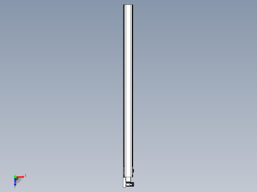 皮带直线轴半封闭可选导轨TPA-HNB-140D-120-L2300-ML-Y-P40-N3俯视缩略图