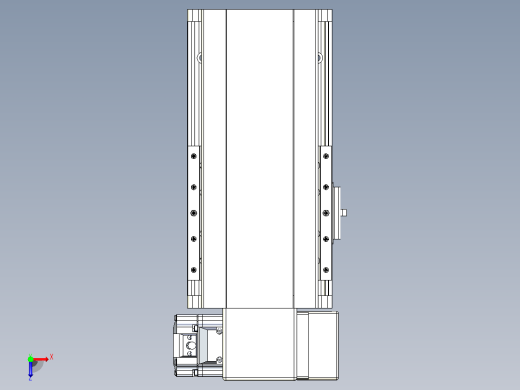 皮带直线轴半封闭可选导轨TPA-HNB-140D-120-L50-RP-C-P40-N3俯视缩略图