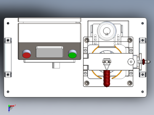改变设备负载来测速的工装俯视缩略图