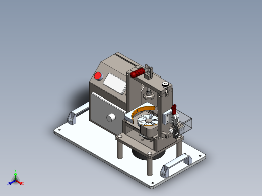 改变设备负载来测速的工装正等轴测缩略图