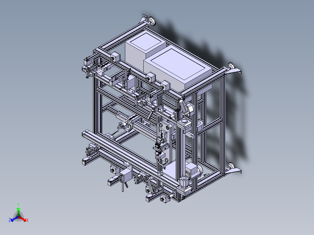自动传送工作台主视图