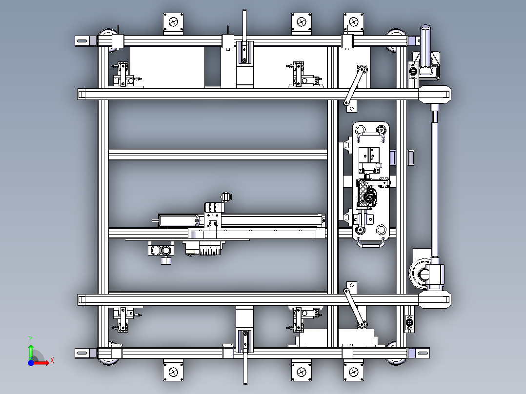自动传送工作台前视图