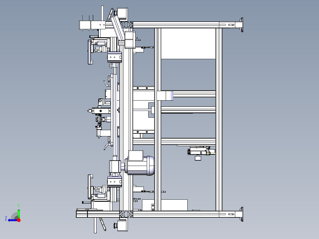 自动传送工作台右视图