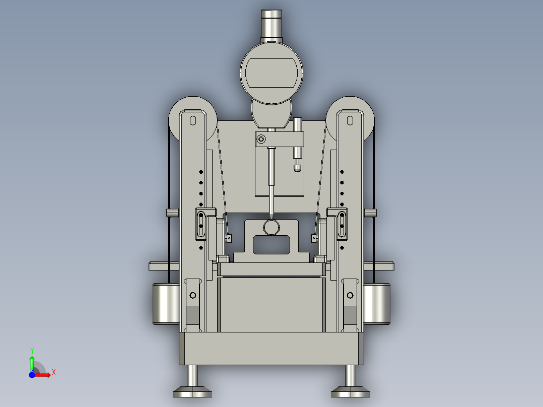 电池厚度测试机前视图