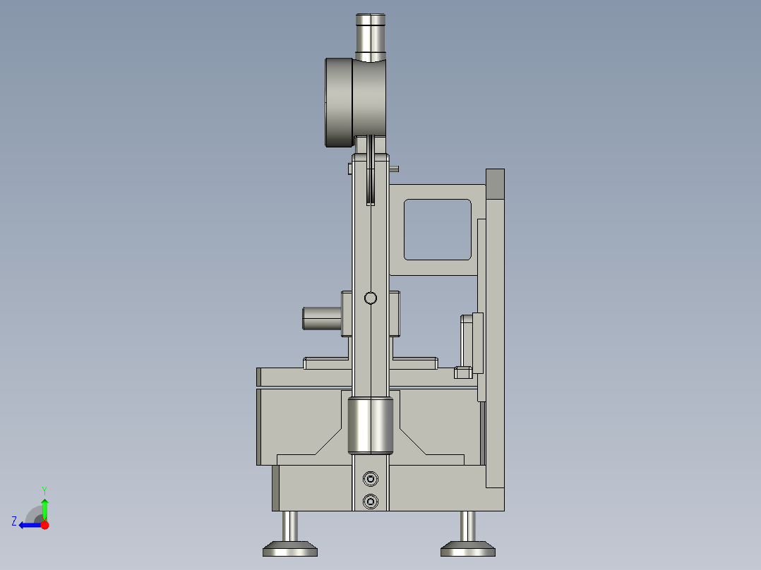 电池厚度测试机右视图
