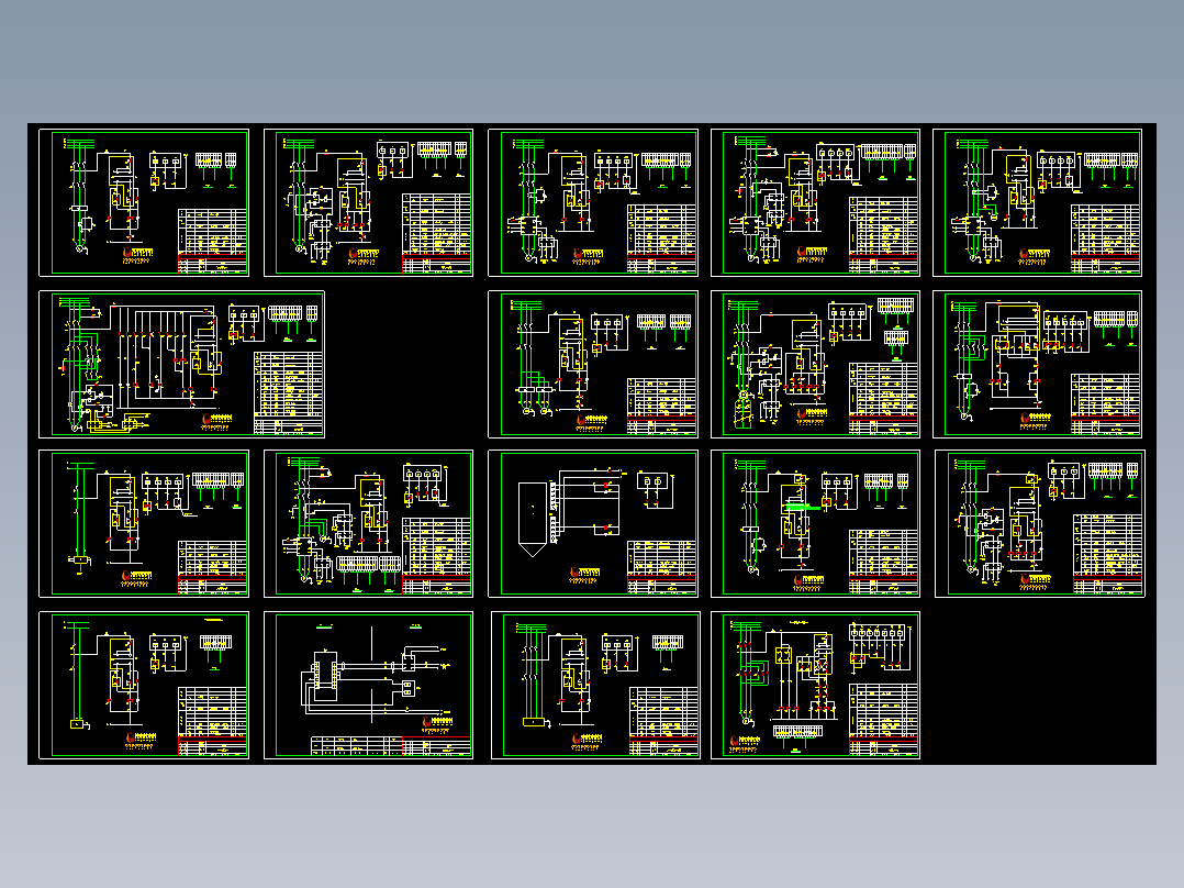 水泥厂电气控制全套18张总图