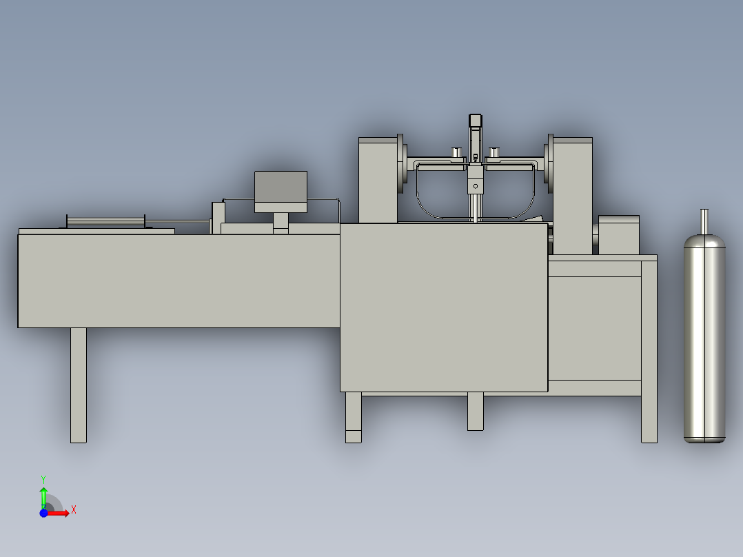 自动化氩弧焊设备前视图
