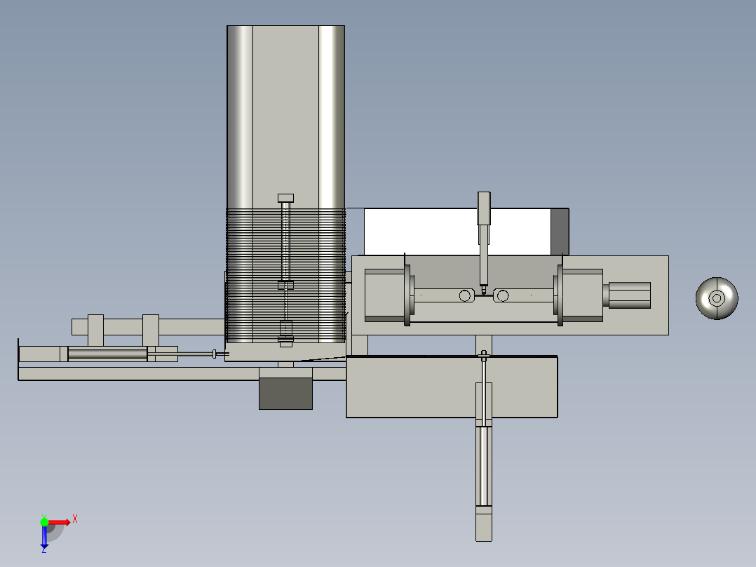 自动化氩弧焊设备俯视图