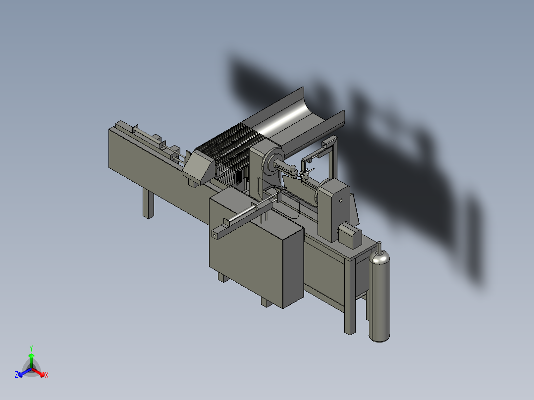 自动化氩弧焊设备正等轴测图