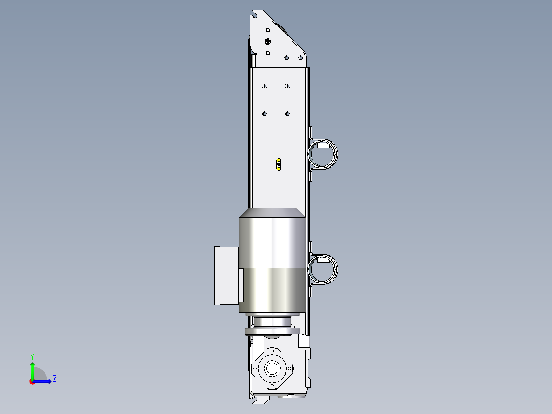 一小段皮带线左视图