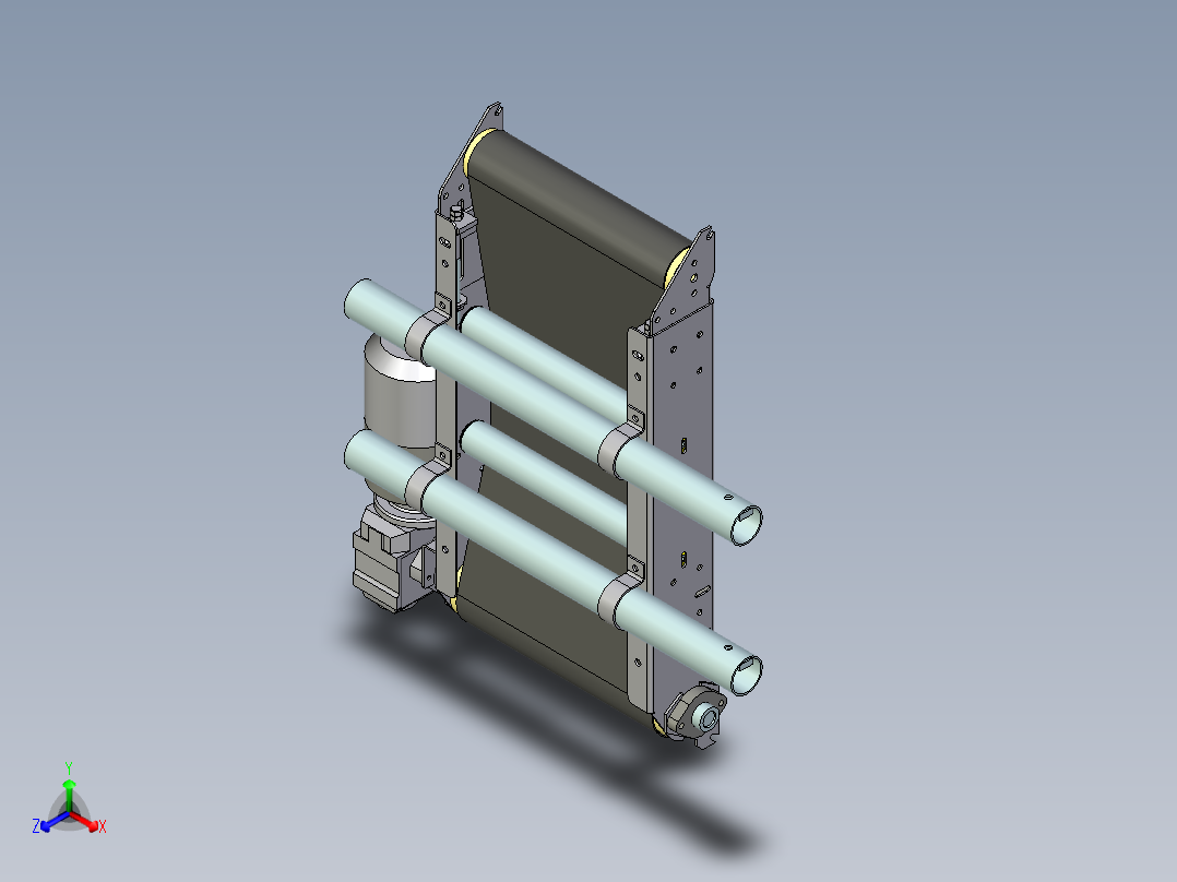 一小段皮带线正等轴测图