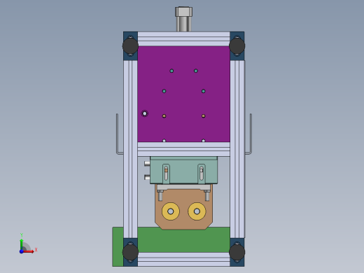 H829 增压缸式铆接工作台前视缩略图