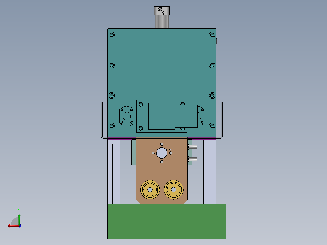 H829 增压缸式铆接工作台后视图