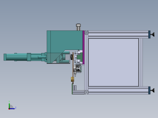 H829 增压缸式铆接工作台左视缩略图