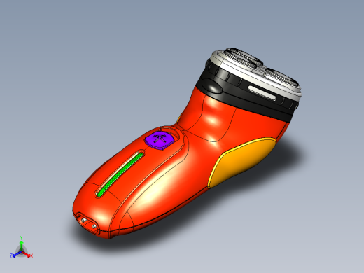 电动剃须刀的结构设计