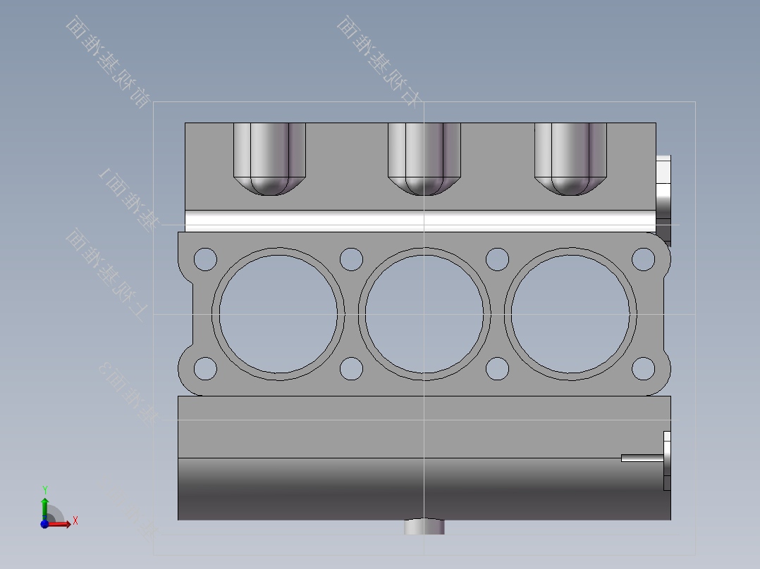 钻机泵头加工工艺设计（全部结清）前视图