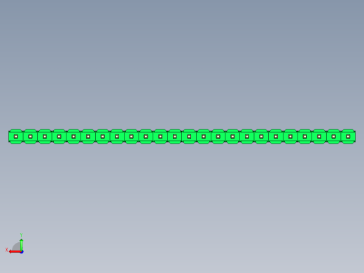 彩色公头100mil（2.54mm）系列-DS1021_green_1x24p_100mil_Type19_rev1.0后视缩略图