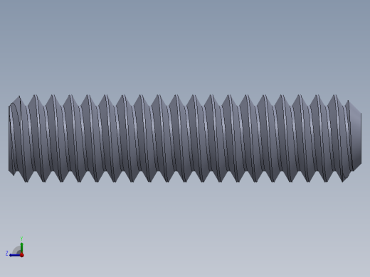 UNC 平头紧定螺钉-UNC SET SCREW 0.250 x1.000.SLDPRT右视缩略图
