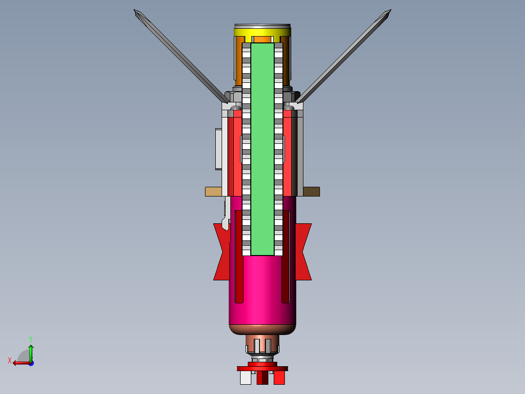 科幻远程麻醉枪后视图