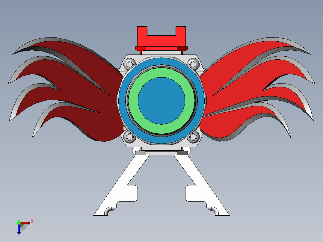 科幻远程麻醉枪俯视图