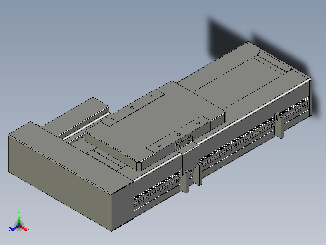直线模组LHC14-S100-R设计图纸主视图