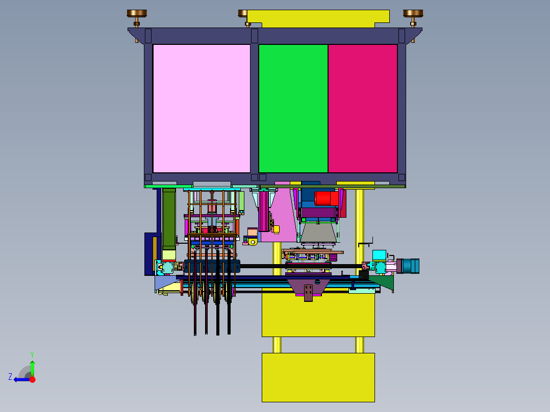 注塑机模内自动埋入预埋设备右视图