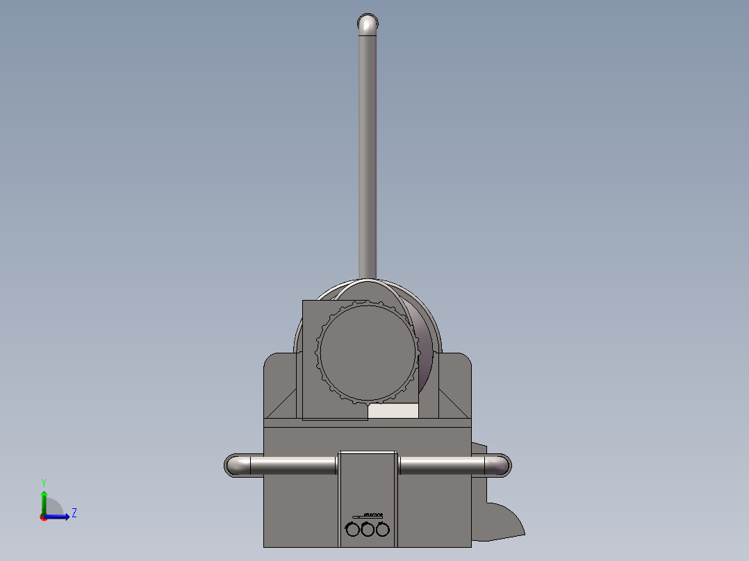 基于PLC控制的水泥离心机控制系统设计电线杆左视图