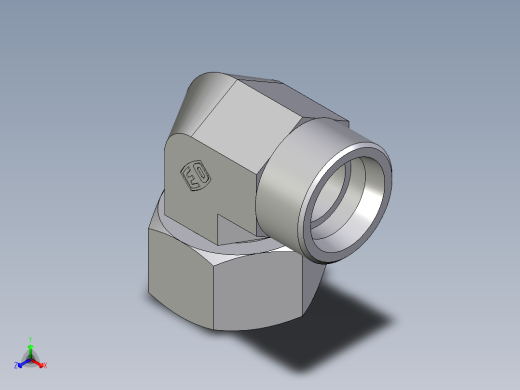 卡套式工业通用硬管接头EO_Swivel_nut_elbow_EW30SOMDCF