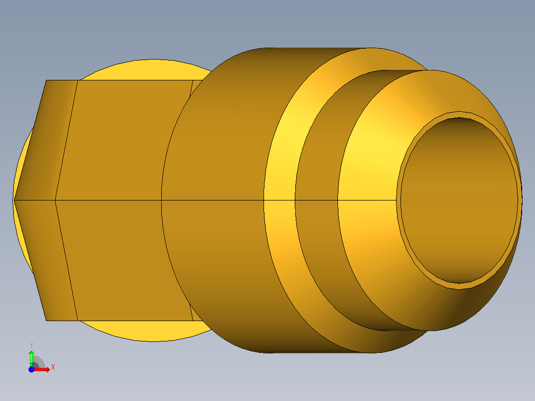 扩口式工业通用硬管接头45Deg Elbow 159F-8-6前视图