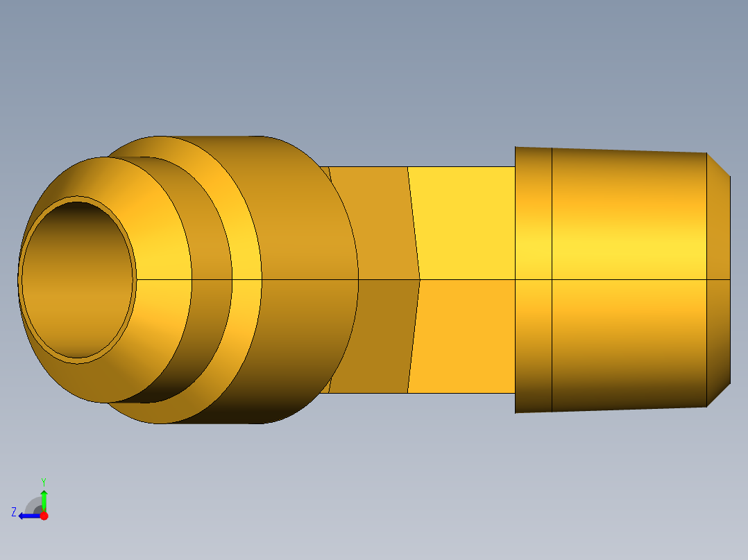 扩口式工业通用硬管接头45Deg Elbow 159F-8-6右视图