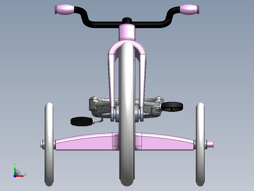 儿童三轮车概念--sw前视图