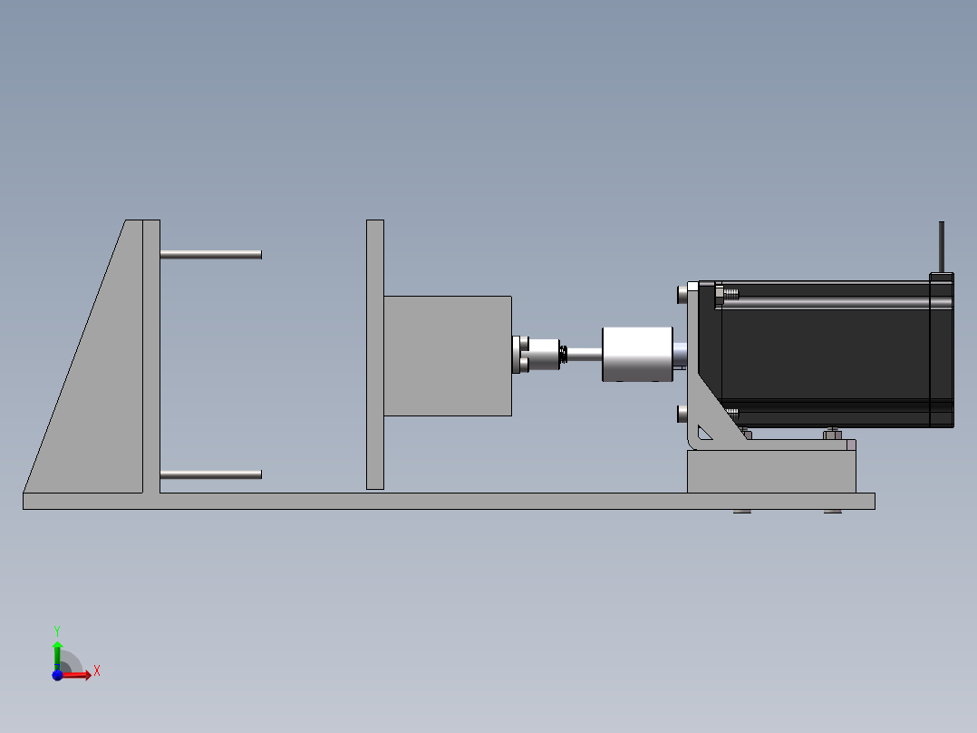 压紧机构模型前视图